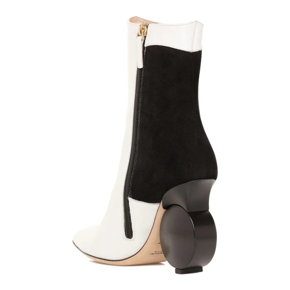 Tori Soudan Julee Black & White Ankle Boot - Size EU 36.5 / US 6 - Picture 3 of 6